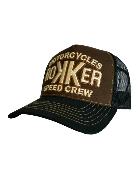 Rokker Speed Crew Brown Black Trucker Cap