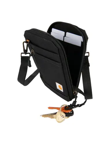 Black Carhartt Nylon Duck Crossbody Bag