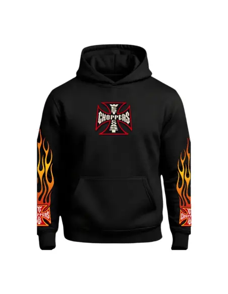 Sudadera WCC Smack Dab Negra | West Coast Choppers