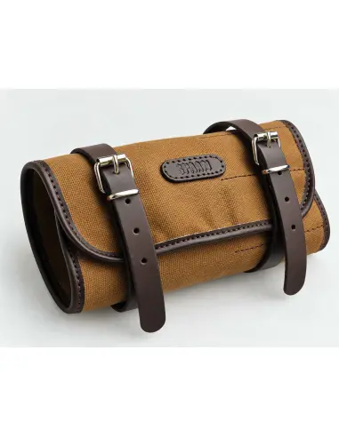 BOLSA HERRAMIENTAS PIEL Y TEXTIL ENCERADO | IGUANA CUSTOM