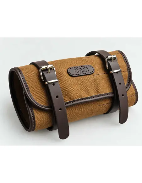 BOLSA HERRAMIENTAS PIEL Y TEXTIL ENCERADO | IGUANA CUSTOM