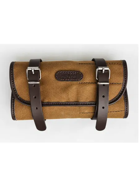 BOLSA HERRAMIENTAS PIEL Y TEXTIL ENCERADO | IGUANA CUSTOM