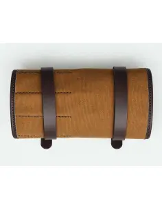 SACOCHE À OUTILS EN CUIR ET TEXTILE CIRÉ | IGUANA CUSTOM 2