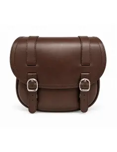 SACOCHE CORBI CUIR MARRON 18 L KLICK FIX | IGUANA CUSTOM