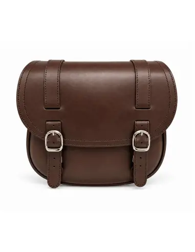 ALFORJA CORBI PIEL MARRÓN 18 L KLICK FIX | IGUANA CUSTOM