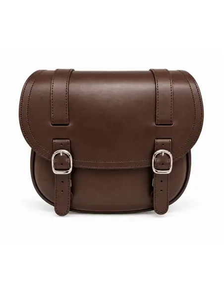ALFORJA CORBI PIEL MARRÓN 18 L KLICK FIX | IGUANA CUSTOM