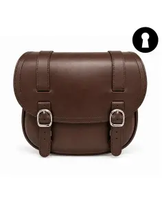 BORSA LATERALE CORBI MARRONE 18 L CON SERRATURA | IGUANA CUSTOM