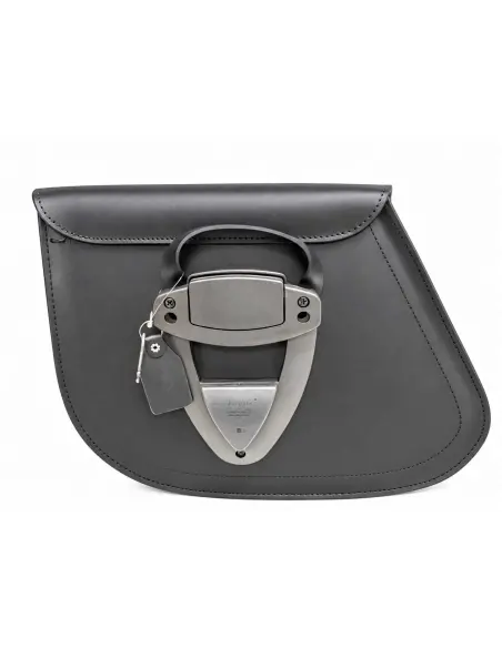 GADIR BLACK SADDLEBAG 20 L WITH LOCK | IGUANA CUSTOM