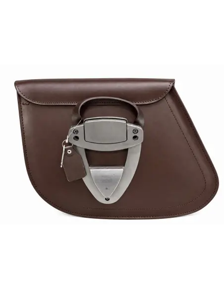 GADIR BROWN SADDLEBAG 20 L WITH LOCK | IGUANA CUSTOM