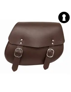 GADIR BROWN SADDLEBAG 20 L WITH LOCK | IGUANA CUSTOM