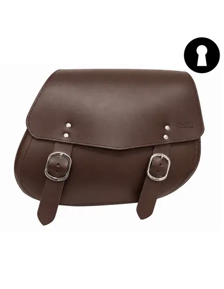 ALFORJE GADIR CASTANHO 20 L COM FECHADURA | IGUANA CUSTOM