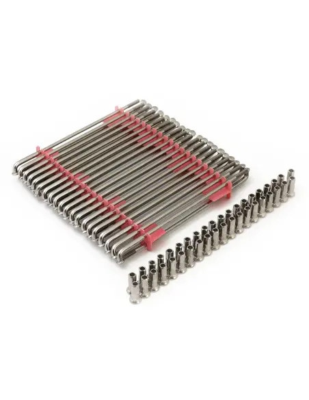 Raios inoxidáveis polidos 170 mm para aro 16