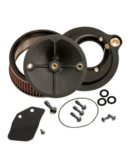 Kit filtro de aire S&S Stealth sin tapa Harley