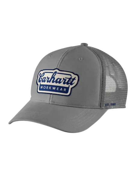 Carhartt Mesh-Back Script Steel Adjustable Cap