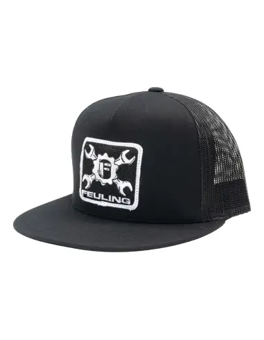 Boné Feuling Mesh Snapback Preto Wrench Cross