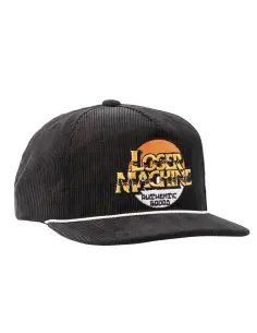 Gorra Loser Machine Sunset Negra de Pana