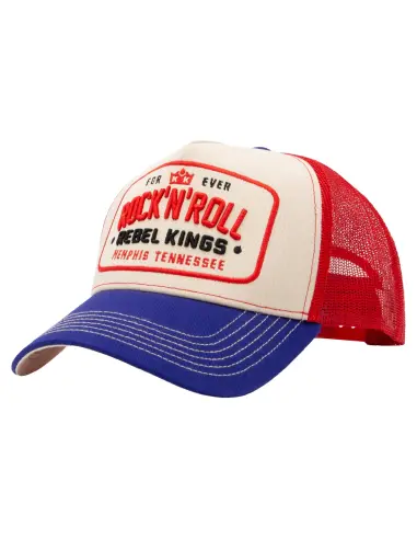 Casquette Trucker King Kerosin Rock n Roll Beige