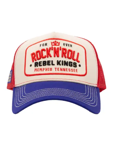 King Kerosin Rock n Roll Beige Trucker Cap