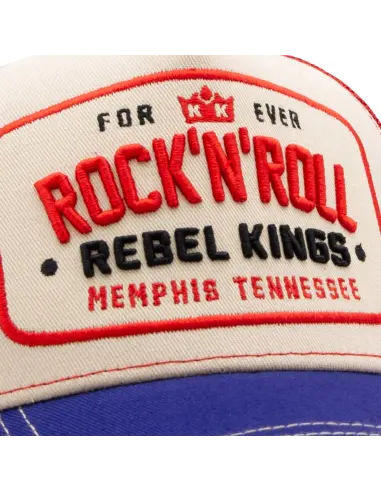 King Kerosin Rock n Roll Beige Trucker Cap