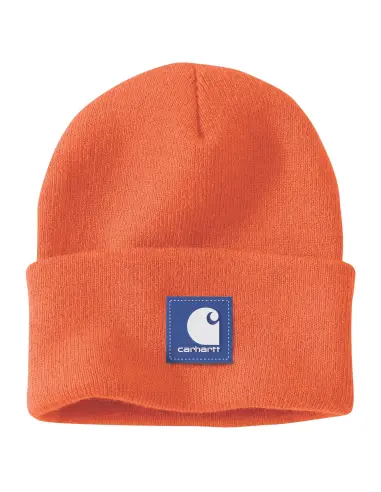 Gorro Beanie Carhartt Laranja Brite com Patch