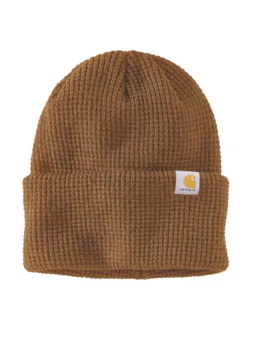 Gorro Carhartt Waffle Marrón de Punto
