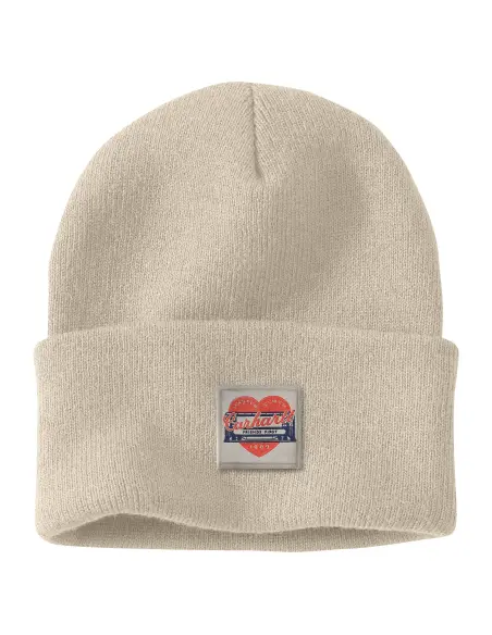 Gorro Carhartt Heart Patch Oat Milk