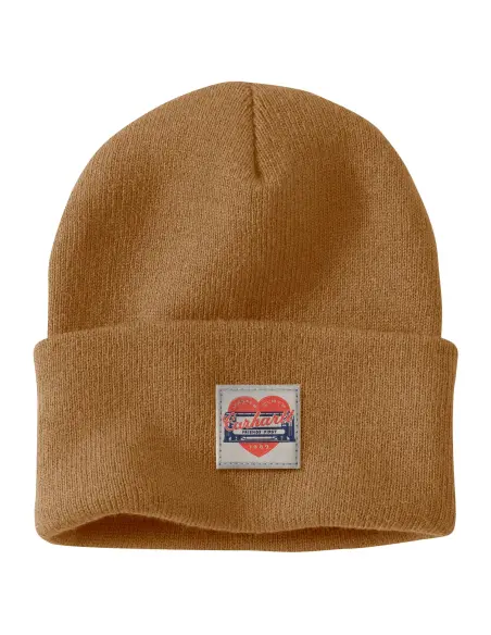 Gorro Carhartt Heart Patch Marrón | Iguana Custom