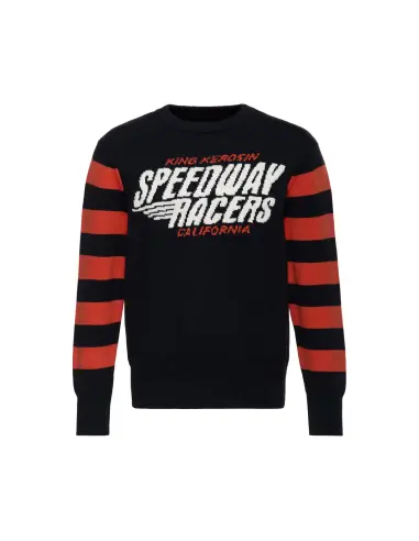 Sudadera King Kerosin Speedway Racers Negro Rojo
