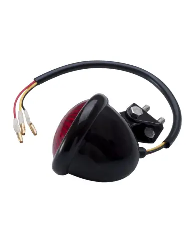 Feu Arrière LED Motone Noir Inox Universel