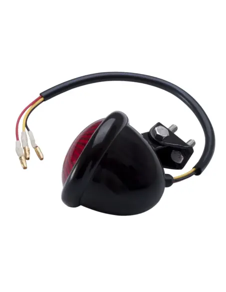 Feu Arrière LED Motone Noir Inox Universel