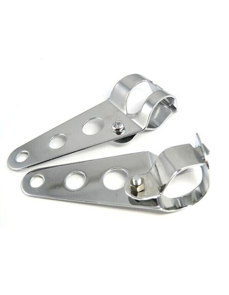 SUPPORTS FINS DE FOUR FOURCHE CHROMÉS POUR LAMPE FRONTALE