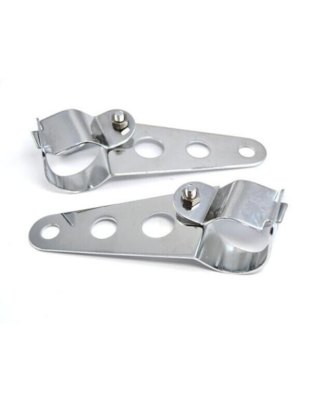 SUPPORTS FINS DE FOUR FOURCHE CHROMÉS POUR LAMPE FRONTALE