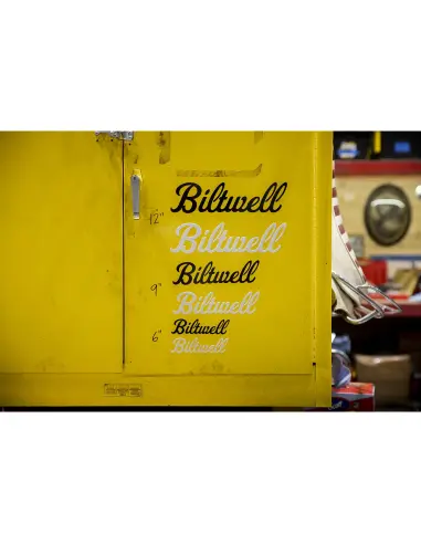 Adesivo Biltwell Script Nero 9 Pollici