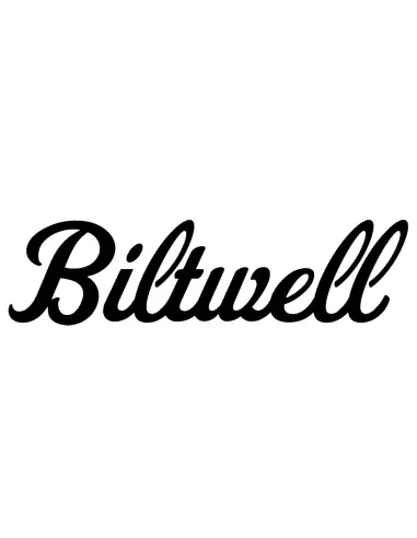 Autocolante Biltwell Script Preto 12 Polegadas