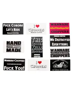 Set di 10 Adesivi Wannabe Choppers