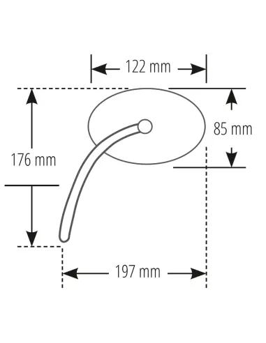 Retrovisor HIGHSIDER Pro Ferrara 2-XL Preto