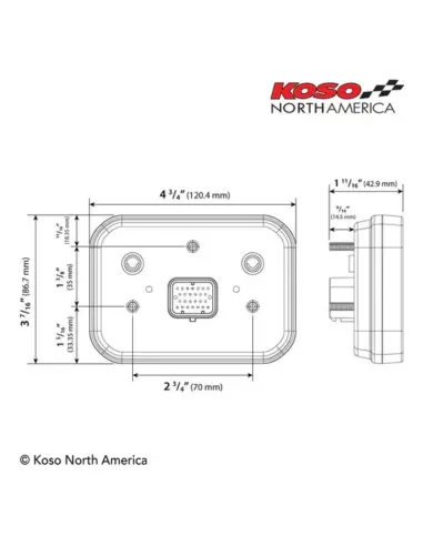 Koso RX-3S TFT Gauge 15,000 RPM
