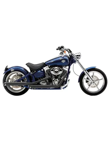 Silenciosos Cobra 3 Negros para Softail 2000-2006