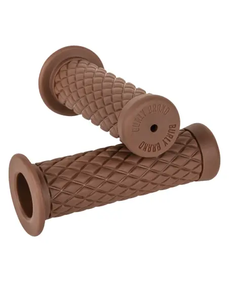 Puños Burly Diamondback Marrones 1” Harley
