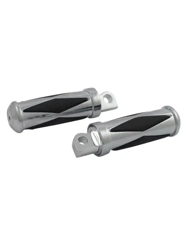 Chrome Diamond Footpegs Male Mount Harley