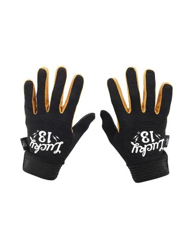 Guantes Lucky 13 Shocker Negro y Amarillo