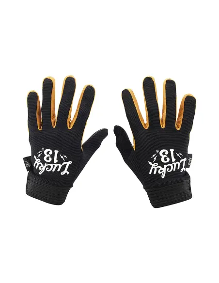 Guantes Lucky 13 Shocker Negro y Amarillo