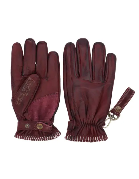 13 and a half Loud Ride Burgundy Gloves
