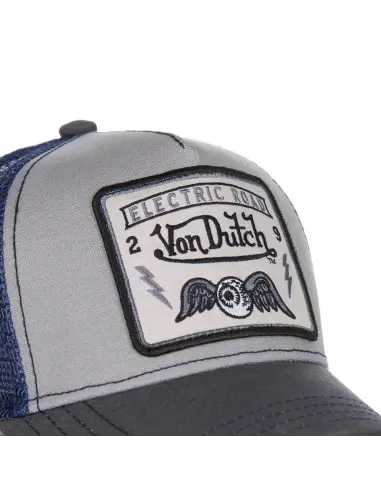 Casquette Von Dutch Heritage Bleue avec Patch Carré
