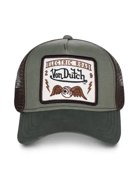 Von Dutch Square Khaki One-Size Cap