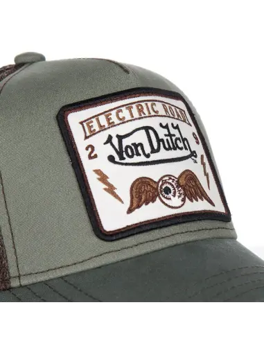 Von Dutch Square Khaki One-Size Cap