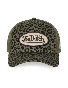 Boné Von Dutch Leopard Velours Khaki 2