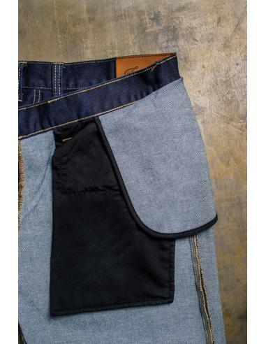 CALÇAS IBÉRICA AZUL POR ICC JEANS ANTI ABRASÃO CAPA MACACO