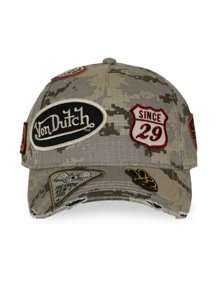 Boné Von Dutch Camo Sand de Tamanho Único