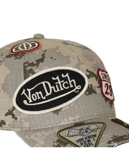 Boné Von Dutch Camo Sand de Tamanho Único